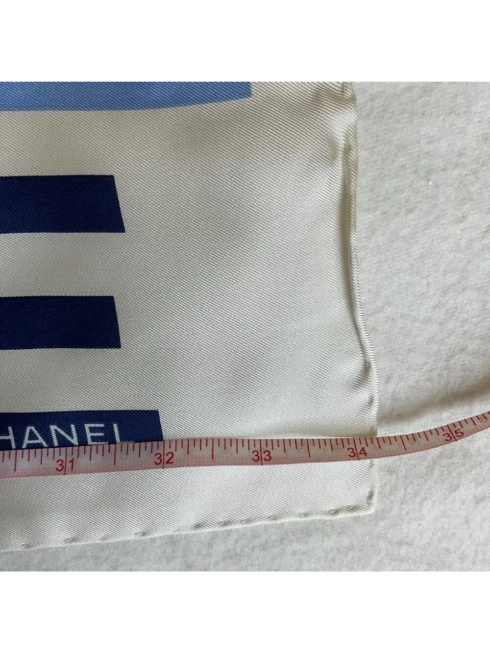NWT NO BOX CHANNEL pink blue white ship boat cruise silk square scarf